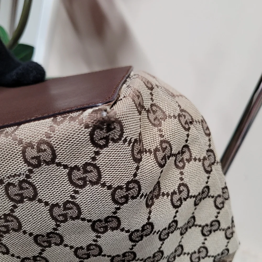 🛑SOLD🛑Gucci Beige and Brown Women's Tote Bag - Picture 7 of 9